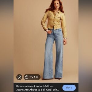 Reformation The Collection 100% cotton jeans “23